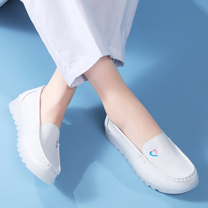 Chaussures infirmières pour femmes, semelle souple, respirantes, tige en maille, semelle épaisse, antidérapantes, antistatiques, chaussures médicales d'automne, confortables - Product Image 2