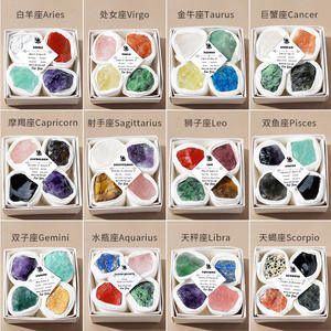 Cristallo naturale grezzo 12 zodiacale Set-irregolare cristallo grezzo diffusore di <span class=keywords><strong>pietra</strong></span>, <span class=keywords><strong>pietra</strong></span> Yoga e decorazione di campioni minerali per bambini - Product Image 3