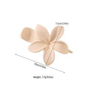 Pinza de Pelo Estilo Coreano con Diseño Floral Dulce y Elegante para Mujer, Accesorio de Pelo de Plástico Esmerilado para Fiestas y Bodas - Product Image 3