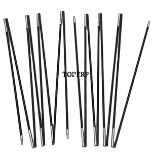 เสาเต็นท์แคมป์ปิ้งไฟเบอร์กลาสแบบกำหนดเองพร้อมปลายโลหะ - Product Image 1