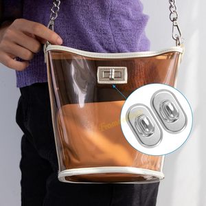 Framendino Pack Silver Turn Lock Clasps <b>Purse</b> Closure Twist Fastener Metal Bag Locks Clip Clasp Hardware For DIY Craft Handbag P - Product Image 4