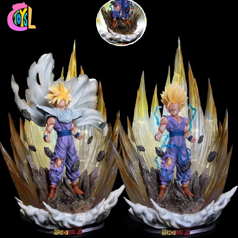 GK japonés DBZ Super Saiyan 41CM PVC Goku Anime figuras modelos juguetes colección regalos Dragun Balls