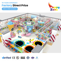 Aire de jeux intérieure couleur macaron, thème bonbons, aménagement personnalisé, équipement d'aire de jeux intérieure commerciale pour centres commerciaux