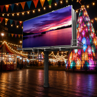 Outdoor P10 1/2s SMD LED-Display Festinstallation Wasserdichtes 960x960mm Gehäuse Großformatige LED-Wand
