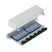 Panneau de brassage FTP non câblé 1U en acier, 6 ou 12 ports RJ45 modulaires, haute qualité, pour câbles réseau Cat5e, Cat6, Cat6A