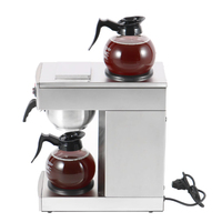 Machine à café filtre professionnelle 220V, cafetière électrique avec chaudière en acier inoxydable pour bureau, café et restauration