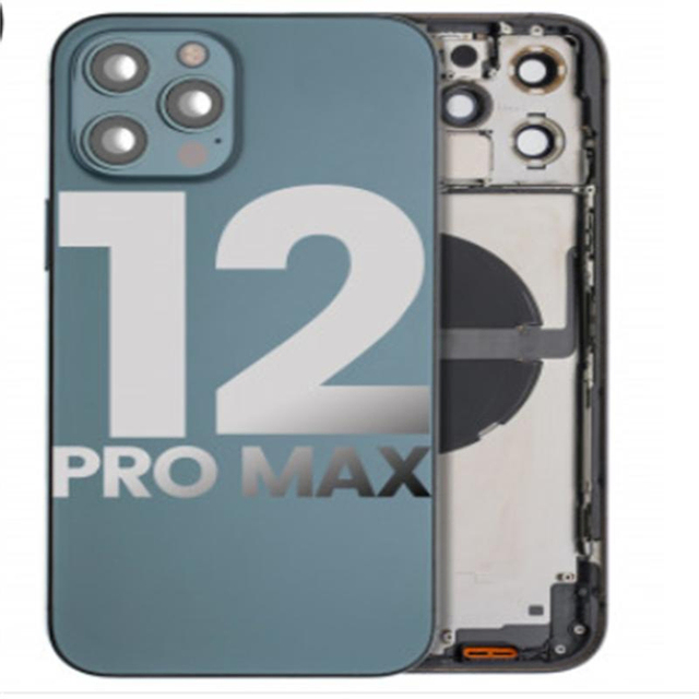 OEM Pull Back Housing W/ Small Pre-Installed Compatible for iPhone 12 PRO Max