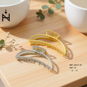 Grande pince à cheveux Kien 11 cm, pince à cheveux en métal pour femmes, couleur unie élégante, usage quotidien - Product Image 4