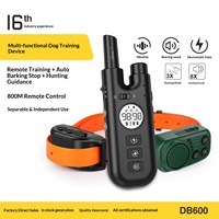 Intelligentes Ferngesteuertes Hundetraining-Halsband Elektronisches Trainingshalsband aus Kunststoff Wasserdicht Anti-Bell-Funktion Jagd-Ton Vibration