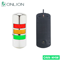 Menara Lampu Sinyal ONN Buatan Pabrik, Terpasang di Dinding, 3 Lapis, 3 Warna Lampu Peringatan RYG dengan Buzzer DC/AC