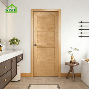 Puerta de Madera Moderna <span class=keywords><strong>para</strong></span> Dormitorio, Estilo Shaker, Precolgada, Manual, con Aislamiento Acústico, <span class=keywords><strong>para</strong></span> Sala de Estar, Apartamento, Hotel, Villa - Product Image 3