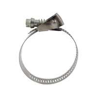 TOPFIX Collier de serrage réglable en acier inoxydable pour tuyau, type U / Colliers de serrage en T robustes pour tuyau hydraulique en silicone avec garantie de 3 ans