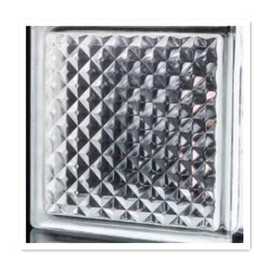 LL tipos de 80,0mm 190x190 transparente verde rosa nublado paralelo bloque de vidrio hueco para la decoración de la pared de partición de construcción - Product Image 6