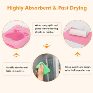 Chiffon en microfibre 300gsm pour le nettoyage <span class=keywords><strong>de</strong></span> la salle <span class=keywords><strong>de</strong></span> bain 30x40cm 40x40 Serviette pour le miroir, le verre, l'évier et l'<span class=keywords><strong>eau</strong></span> pour la salle blanche <span class=keywords><strong>de</strong></span> surface générale - Product Image 4