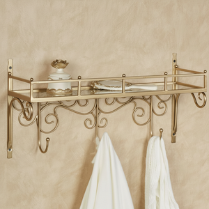 ชั้นวางติดผนังเหล็กดีไซน์หรูหราสำหรับการจัดระเบียบภายในอย่างมีระดับ เพิ่มความสวยงามให้ผนังด้วยความสวยงามที่ใช้งานได้จริง - Product Image 1