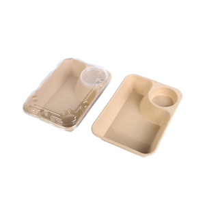 Bandeja Rectangular Grande Biodegradable y Compostable para Alimentos, Desechable, Resistente al Agua y al Aceite, para Carne, Papas Fritas, Pasteles, de Bagazo de Caña de Azúcar - Product Image 4