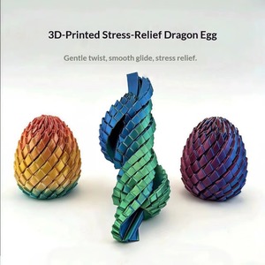 Juguete Sensorial Antiestrés de Bola de Slime Deformable para Impresión 3D, Novedoso Modelo Giratorio de Huevo de Dragón para Descompresión con Dedos, Unisex - Product Image 2