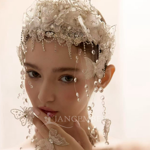 Lsgz06 ชุดราตรีหรูหราสีงาช้าง แบบไร้สายรัดไหล่ ประดับด้วยลูกไม้แบบโมเดิร์น แต่งระบายแบบ 3 มิติ หนาแน่นเป็นชั้นๆ ทรงเมอร์เมด/ทรัมเป็ต ยาวลากพื้น ทรงบอลกาวน์แบบเจ้าหญิง - Product Image 3