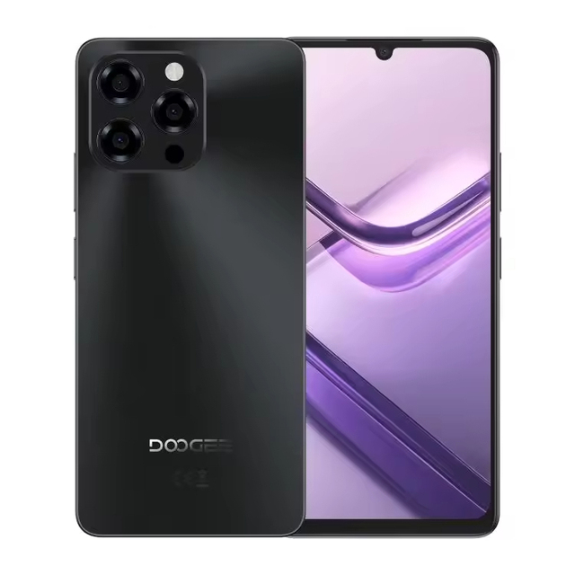 DOOGEE Note 58 Pro 8GB+256GB 6250mAh Large Battery 6.75 Inch T615 Android 15 Octa Core Side Fingerprint English 3G&4G Smartphone
