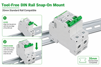 Disjoncteur miniature MCB LMB1-63 1P-4P, capacité de coupure 6kA, courbe BCD, protection IP20, installation sur rail DIN, cuivre PA66