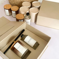 Coffret Cadeau Diffuseur d'Arômes Premium AIKUN avec Bougie Parfumée et Bâtonnets en Fibre pour Maison, Hôtel, Spa