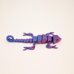 Jouet de simulation créatif 3D imprimé en 3D, dragon caméléon SDL06, multicolore, articulations mobiles, lézard, ornement 3D, cadeau, vente chaude - Product Image 4