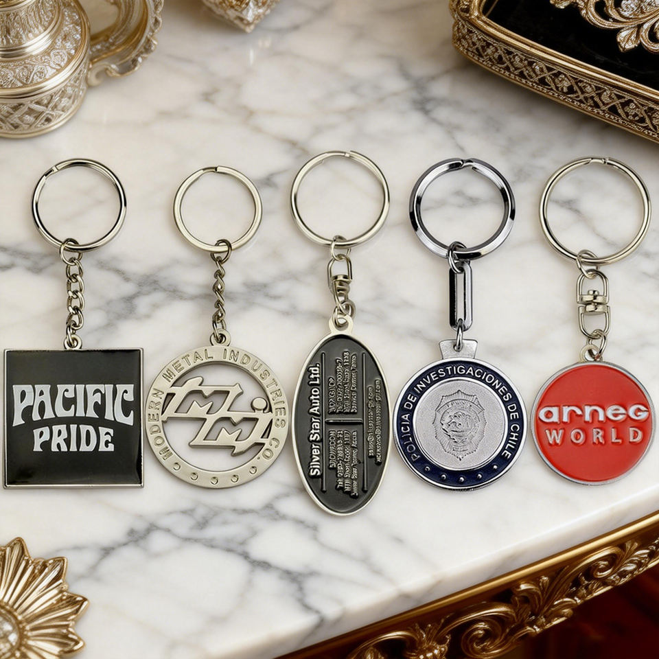 Factory Custom Enamel Keyring Promotional Metal Key Chain