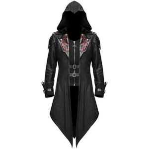 2024 uomo di Halloween nuovo stile medievale giacca retrò modello europeo americano personaggio teschio Unisex Casual Zombie Hero Design - Product Image 2