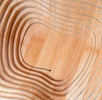 Plateau à fruits pliable en bois, design créatif et minimaliste, isolant thermiquement, pour table basse de salon domestique