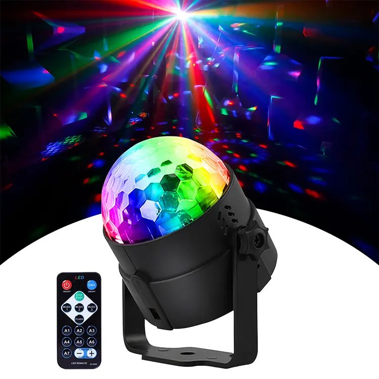 जादू डीजे गेंद मिनी सस्ते क्लब पार्टी डिस्को प्रकाश के साथ रिमोट कंट्रोल