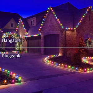 หลอดไฟ LED คริสต์มาสกลางแจ้ง C9ควบคุมผ่านไวไฟระบบคลาวด์หลอดไฟคริสมาสต์ DC12V 24โวลต์ UCS2904 C9 IP68พื้นดิน - Product Image 1