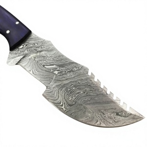 Handmade Industrial Grade Damascus Steel Tracker Knives Hardness Wood Handle Outdoor Camping OEM Tracker knifes - Product Image 4