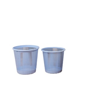 Tamaño pequeño, exquisito diseño de rejilla fina, cesta de papel de plástico, cubo de basura sanitario para oficina y hogar, música, estilos de Mascota de amor - Product Image 1