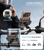 Support de téléphone pour vélo à dégagement rapide Kewig, support de téléphone pour moto avec base de montage en alliage d'aluminium, support de téléphone pour vélo et scooter