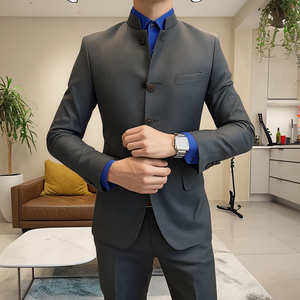 <span class=keywords><strong>ชุด</strong></span>สูทผู้ชายแบบ<span class=keywords><strong>ซาฟารี</strong></span> คอจีน ดีไซน์ใหม่ปี 2026 แบรนด์ LB  เสื้อเบลเซอร์ลำลองคุณภาพสูง สไตล์จีนโบราณสำห<span class=keywords><strong>รับ</strong></span>ผู้ชาย - Product Image 5