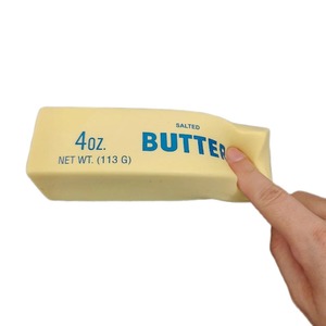 Jouet anti-stress en mousse PU en forme de bloc de beurre, à rebond lent, pour le bureau - Product Image 6