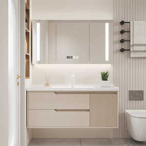 Meubles de salle de bain salon vanités de salle de bain avec miroir salle de bain Mdf Cabinet - Product Image 1