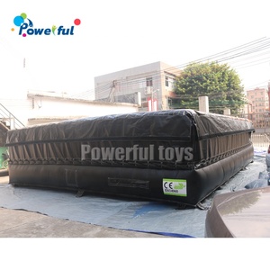 ถุงลมนิรภัยสำหรับการแสดงกายกรรมแบบกระโดดลงมาอย่างอิสระสำหรับสวนแทรมโพลีน  พร้อมเสาเป่าลม - Product Image 5