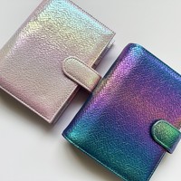 Carpeta metálica de piel sintética con diseño de serpiente A5/A6, organizador, planificador, con cremallera y bolsillo para presupuesto