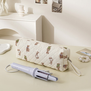 Quilted Oxford <b>Wash</b> <b>Bag</b> Portable Zipper Toiletry Pouch Makeup <b>Bag</b> Custom Logo <b>Travel</b> Cosmetic <b>Bag</b> for Women - Product Image 6