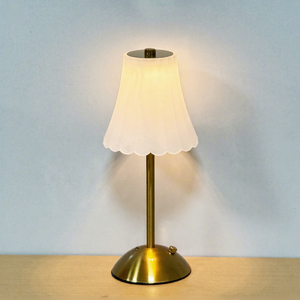 Lampu meja Led kristal Nordic tanpa kabel, lampu meja nirkabel kontrol sentuh samping tempat tidur USB Lampada Da Tavolo - Product Image 1