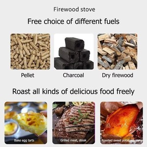 Stufa <span class=keywords><strong>a</strong></span> Pellet Portatile con Forno per Tenda, Stufa <span class=keywords><strong>a</strong></span> <span class=keywords><strong>Legna</strong></span> Adatta per Riscaldare Tende da Campeggio, Non <span class=keywords><strong>a</strong></span> Solo per Escursionismo e <span class=keywords><strong>Cucina</strong></span> - Product Image 4