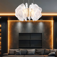 Lustre antique français Tyson, style vintage pour salle à manger, chambre à coucher, luminaire suspendu créatif en acrylique