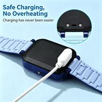 Câble de charge rapide magnétique Type-C à 2 broches avec transfert de données pour montre connectée pour enfants - Chargeur magnétique universel