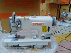Chinese Taiwan 8200 Double Needle Direct Drive Lockstitch Industrial Sewing Machine with <b>Thread</b> Trimmer and Mechanical Motor - Product Image 4