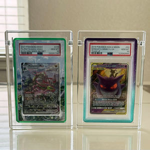 Acrylique <span class=keywords><strong>PSA</strong></span> Graded Card Display Case Magnetic Slab Holder Protector Box pour <span class=keywords><strong>Pokemon</strong></span> Sports and Trading Card Collection Display - Product Image 5