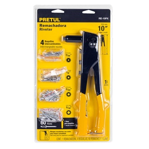RE-10PX 10 'rivettatrice cieca con rivetti a testa piatta per uso industriale metallo durevole tra cui rame acciaio ottone alluminio ferro - Product Image 2