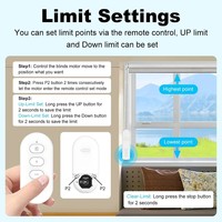 Moteur d'entraînement intelligent basse tension pour stores à enroulement Manhot Matter WIFI, compatible Apple HomeKit, Alexa, Google Home et application mobile
