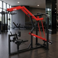 Machine à rames multi-positions assise à charge libre en acier pour salle de sport commerciale, pour l'entraînement de la force du dos