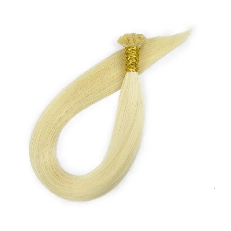 Pontas lisas para extensão de cabelo Pré-ligado Virgin Russian Remy Premium